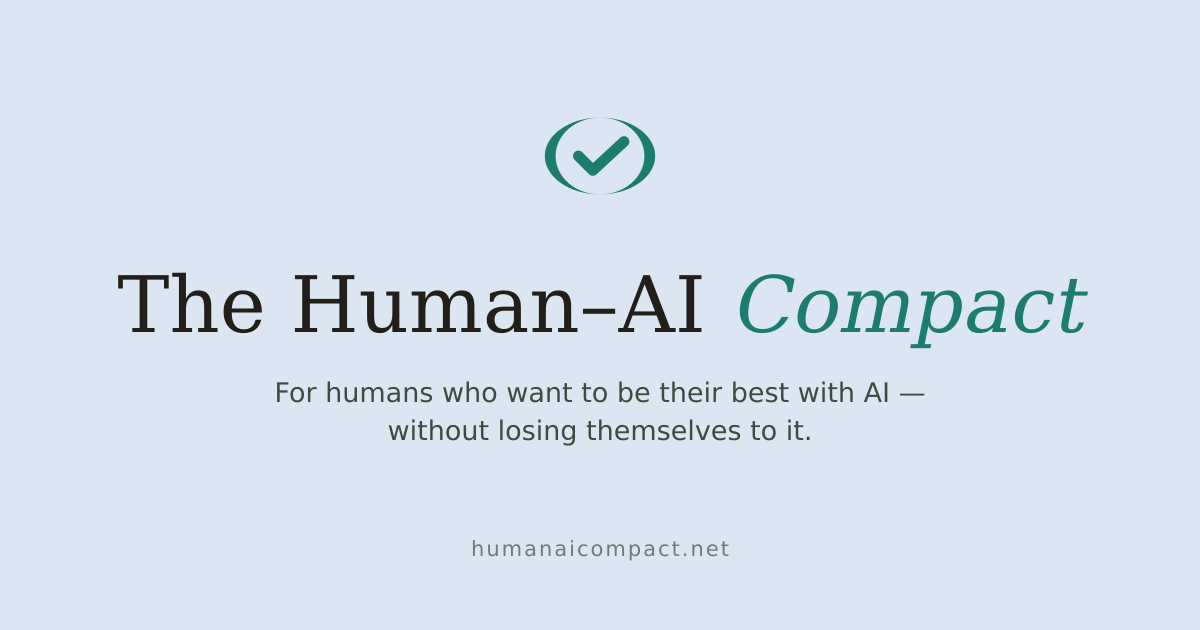 The Compact · Human–AI Compact